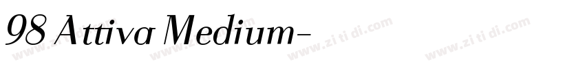 98 Attiva Medium字体转换